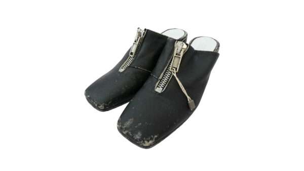 メゾンマルジェラ MM6 20SS S66WP0008 Mules フロントジップ ダメージ ユーズド加工 ミュール パンプス 買取実績