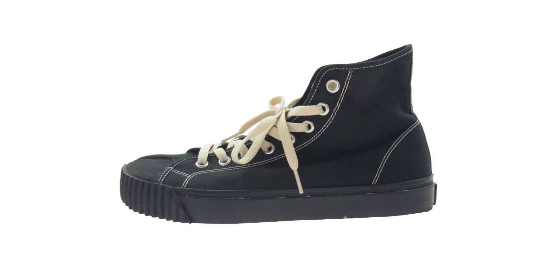 専用マルジェラ　ペイント加工ハイカットタビスニーカー　足袋　TABI36 MAISON MARGIELA(メゾンマルジェラ) Tabi high top sneakers