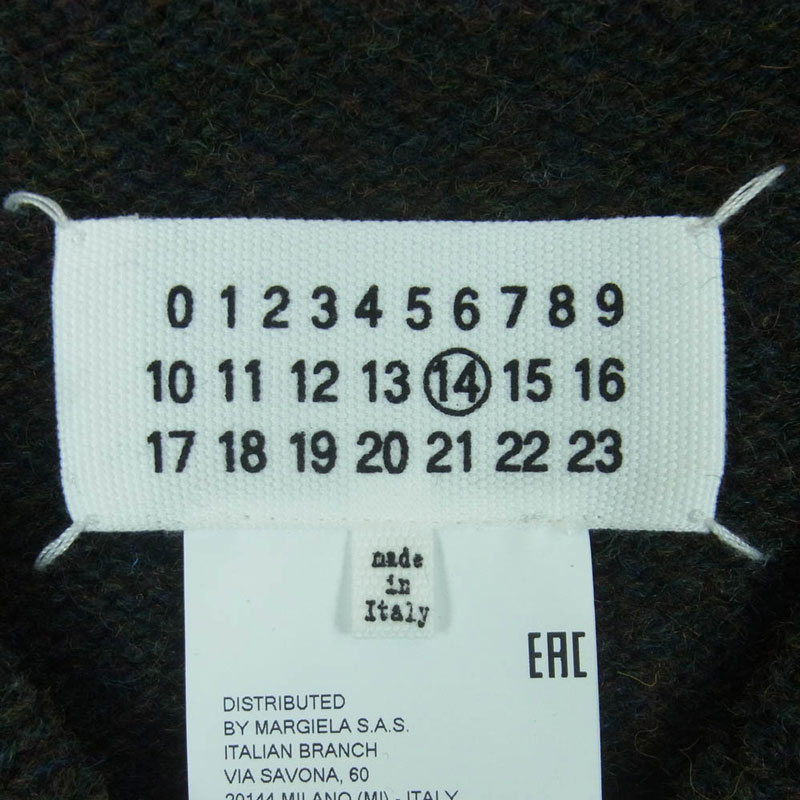 メゾンマルジェラ 21AW S50TH0050 14ライン 四つタグ Vネック ウール ニット ベスト 買取実績