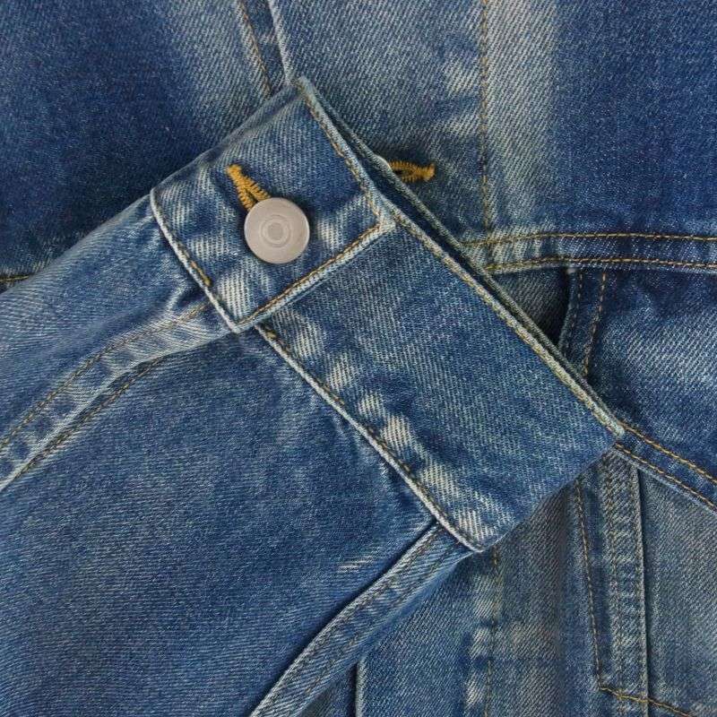 メゾンマルジェラ 22AW SI1AM0006 S30561 Collarless Denim Trucker 四つタグ ノーカラー デニムジャケット 買取実績 画像