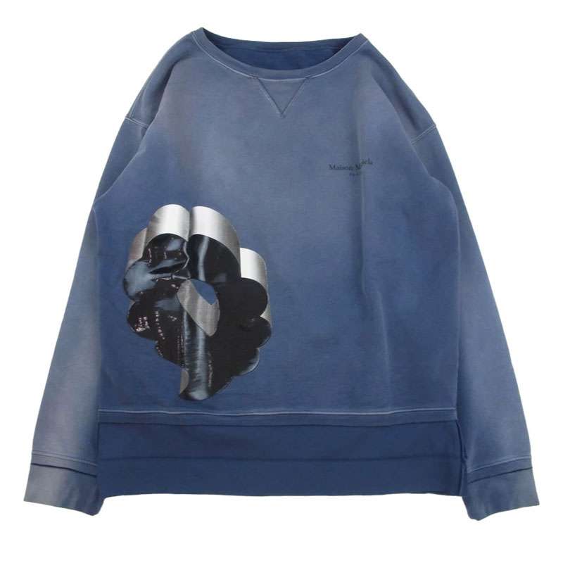 メゾンマルジェラ 22SS S50GU0189 S25520 10ライン Oversized Symbol Crew Sweat ウォッシュ加工 オーバーサイズ シンボルプリント クルーネック スウェット 買取実績 画像