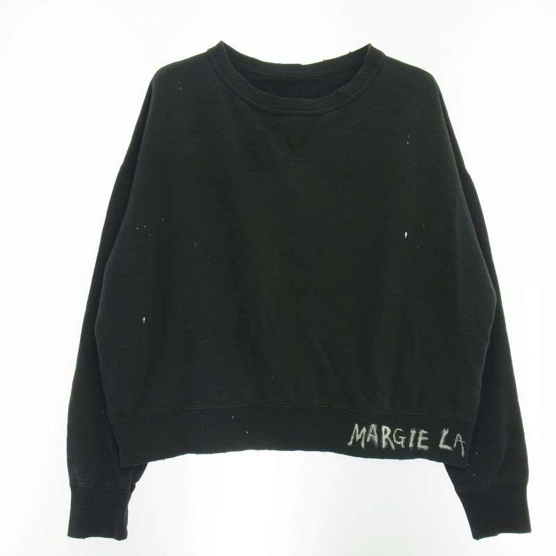 メゾンマルジェラ 25SS S50GU0237 ロゴ ペンキ加工 四つタグ スウェット トレーナー 買取実績 画像
