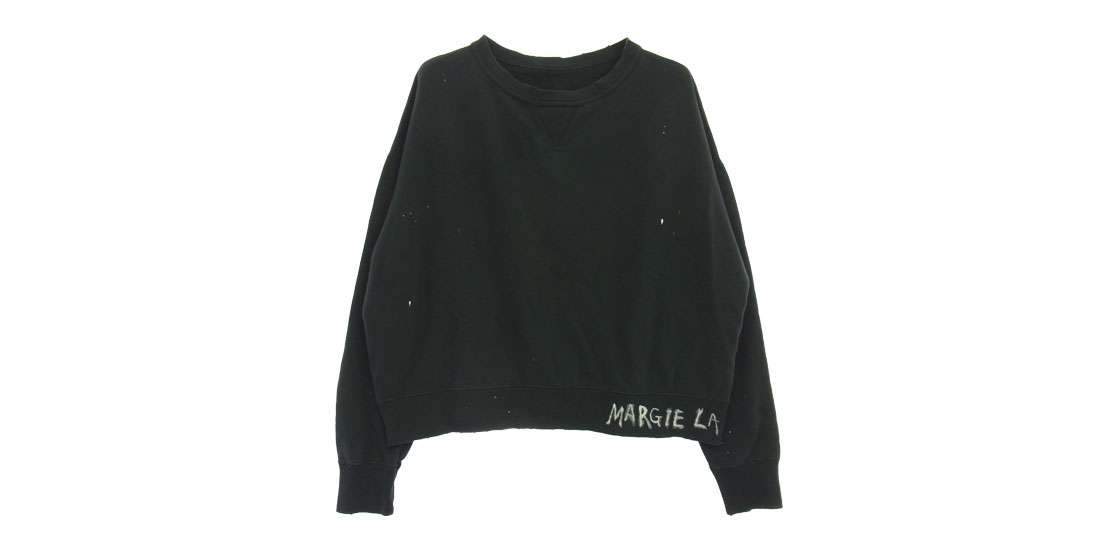 メゾンマルジェラ 25SS S50GU0237 ロゴ ペンキ加工 四つタグ スウェット トレーナー 買取実績