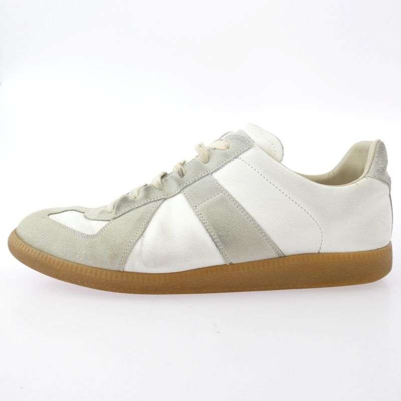 メゾンマルジェラ S57WS0236 P1895 REPLICA レプリカ ジャーマントレーナー レザー スニーカー 買取実績 画像