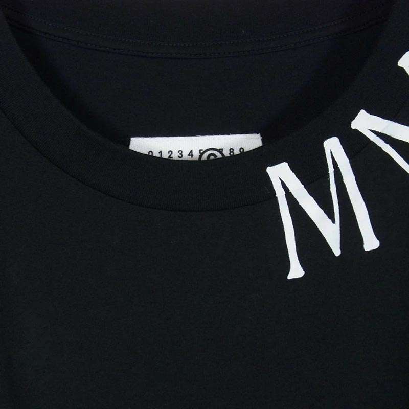 メゾンマルジェラ SH0GC0047 S24312 T-SHIRT/BLACK ロゴ プリント 長袖 Tシャツ 買取実績 画像