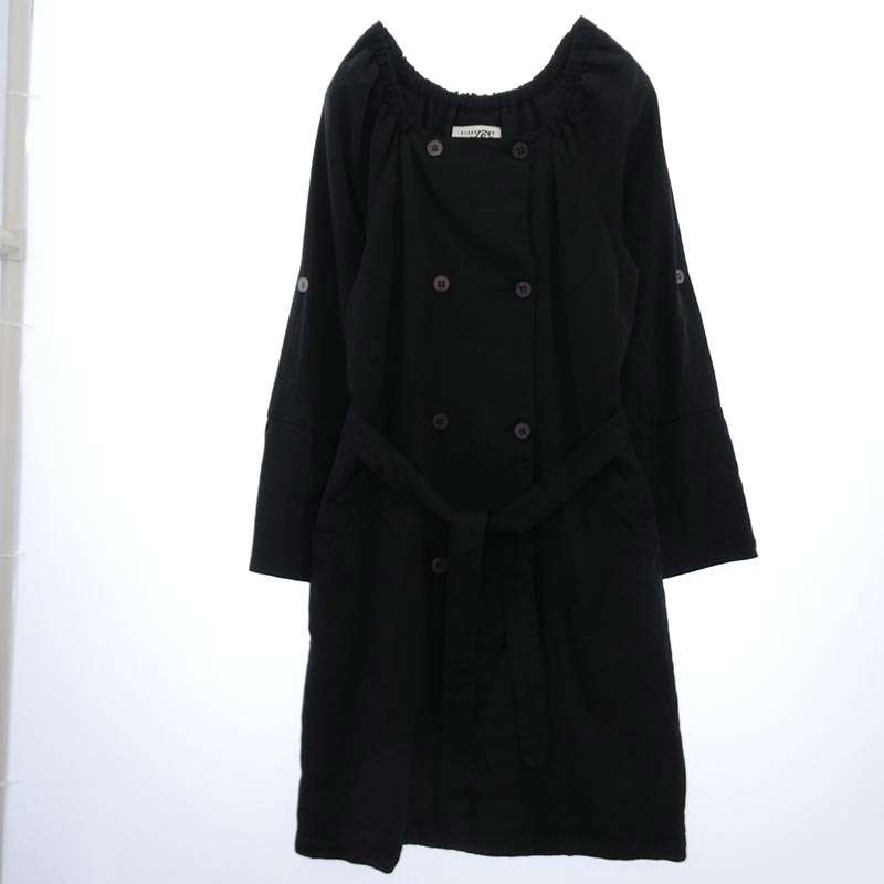 メゾンマルタンマルジェラ 32kokoaa026 MM6 ここのえタグ リヨセル ギャザー スクエアネック ダブルブレスト ベルテッド コート 買取実績