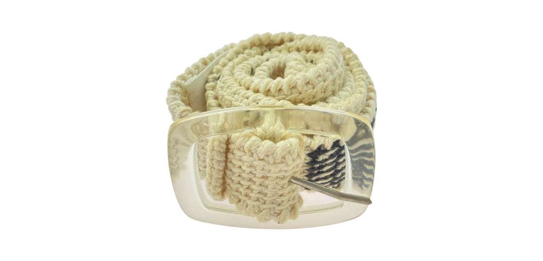 メゾンマルタンマルジェラ クリアバックル ニット ベルト 買取実績