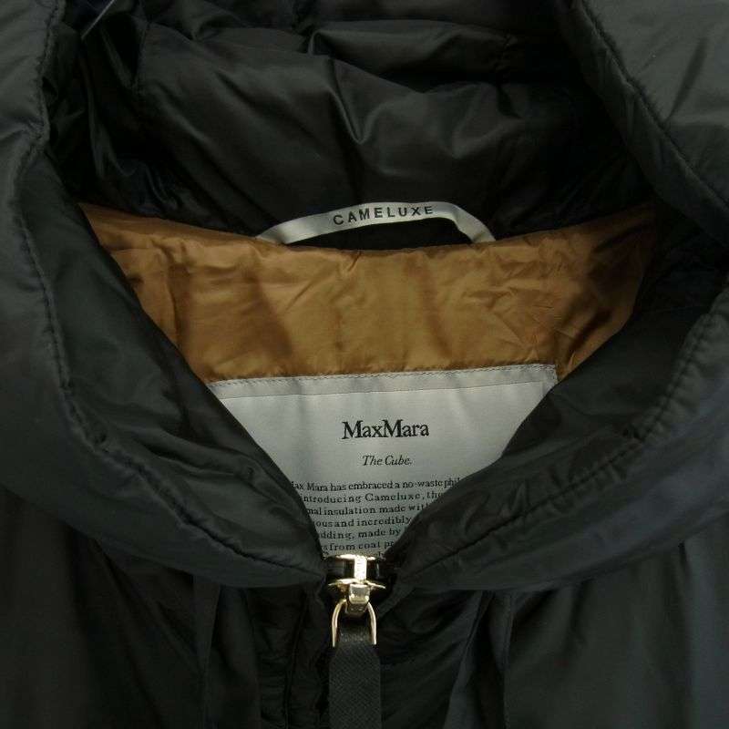 マックスマーラ 949604146 The Cube CAMELUXE ザ キューブ キャメリュクス ジップアップ フーディー パデッドコート 専用収納トートバッグ付属 買取実績 画像