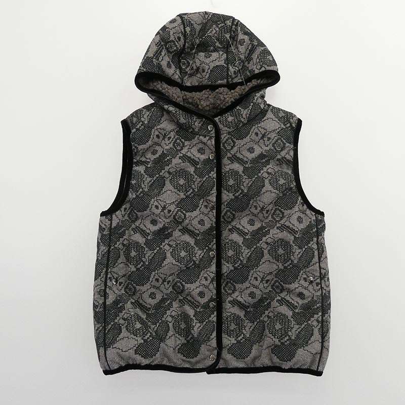 ミナペルホネン 24AW aca2406 stitch garden ステッチガーデン フード付き ダウンベスト 買取実績 画像