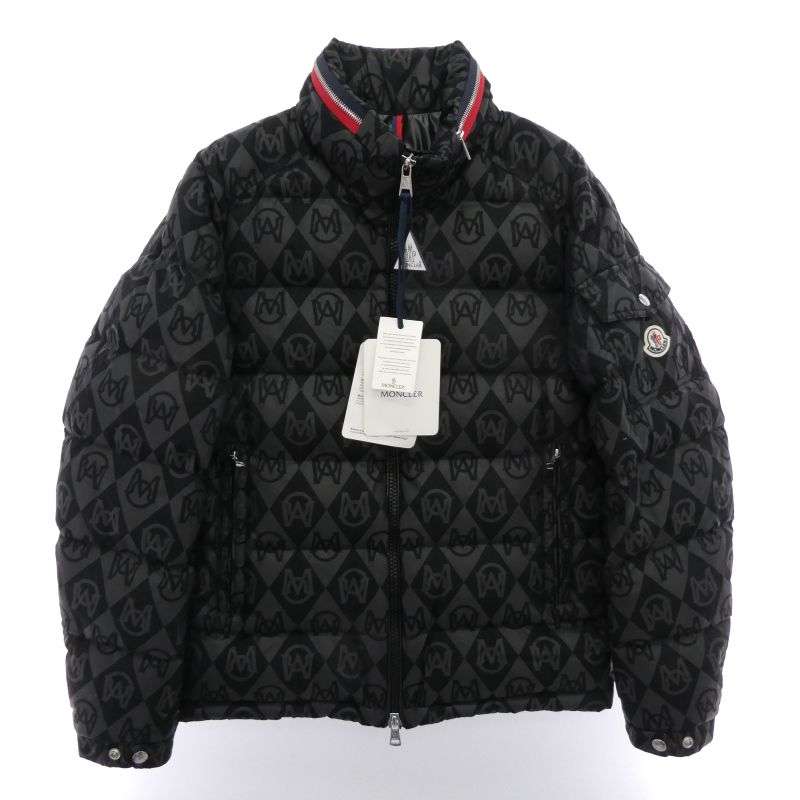 モンクレール 23AW I20911A00023 BOURNE 総柄 ロゴワッペン ダウン ジャケット 買取実績 画像
