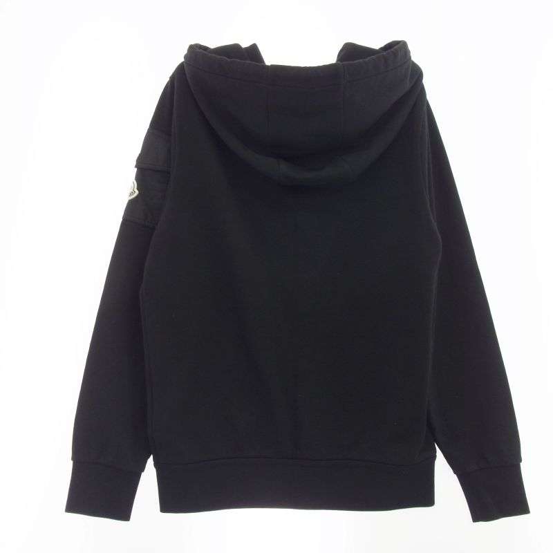 モンクレール 23AW I20918G00006 FELPA CON CAPPUCCIO 異素材切替 フルジップ 立体ロゴ パーカー フーディー 買取実績 画像