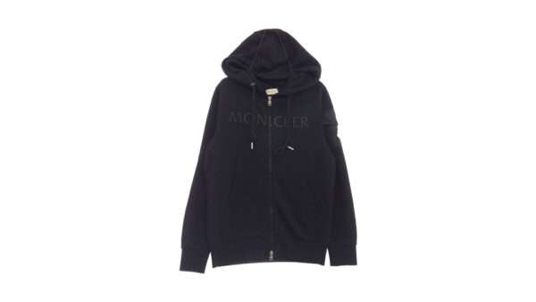 モンクレール 23AW I20918G00006 FELPA CON CAPPUCCIO 異素材切替 フルジップ 立体ロゴ パーカー フーディー 買取実績