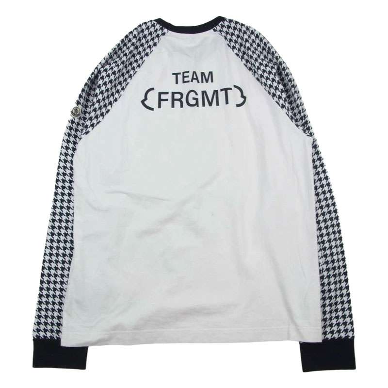 モンクレール 23AW I209U8D00003 × FRAGMENT FRGMT フラグメント 千鳥柄切替 長袖 ロングスリーブ Tシャツ カットソー 買取実績 画像