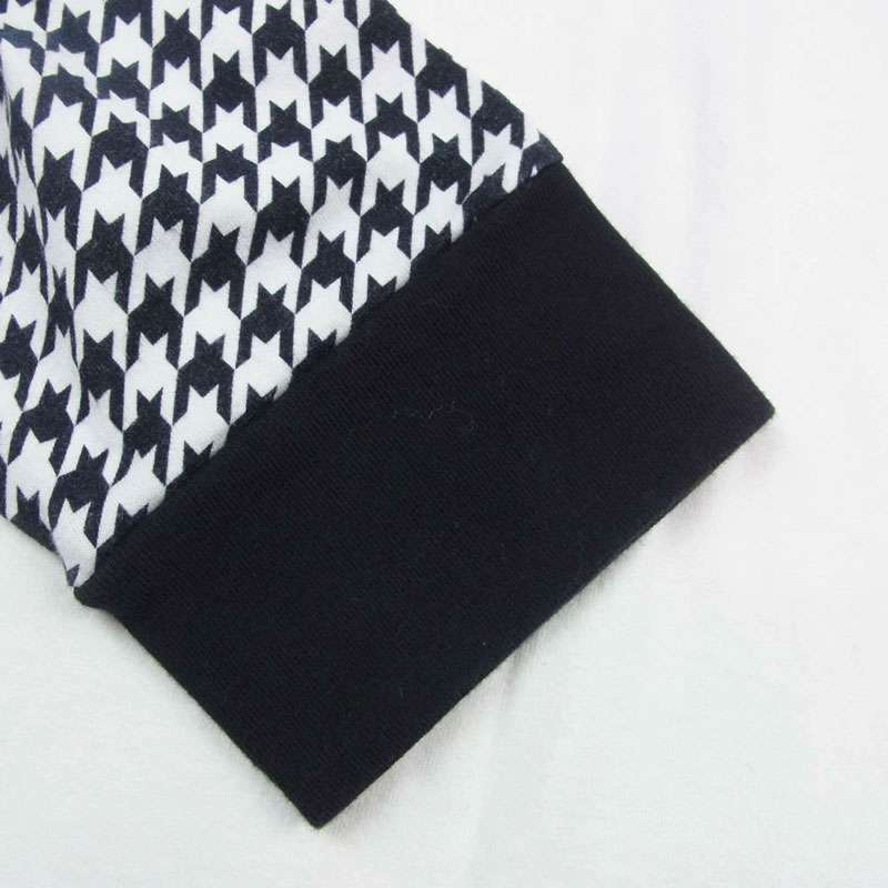 モンクレール 23AW I209U8D00003 × FRAGMENT FRGMT フラグメント 千鳥柄切替 長袖 ロングスリーブ Tシャツ カットソー 買取実績 画像