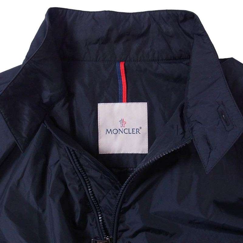 モンクレール D10914164105 ALLIER ロゴワッペン トリコロール ボタンホール ナイロン ジップアップ ジャケット スイングトップ 買取実績 画像