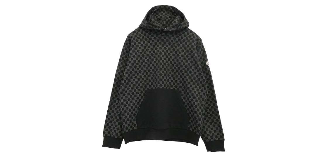 モンクレール H20918G00039 899TX HOODIE 総柄 プルオーバー パーカー フーディー 買取実績