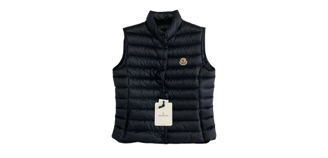 モンクレール ダウンベスト 胸元ロゴワッペン インナーダウン+おまけ袋　訳あり MONCLER 【並行輸入】モンクレール メンズ ダウン ベスト