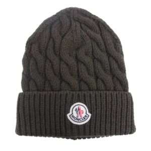 モンクレール ワッペン ロゴ ウール ケーブル ニット キャップ 買取実績