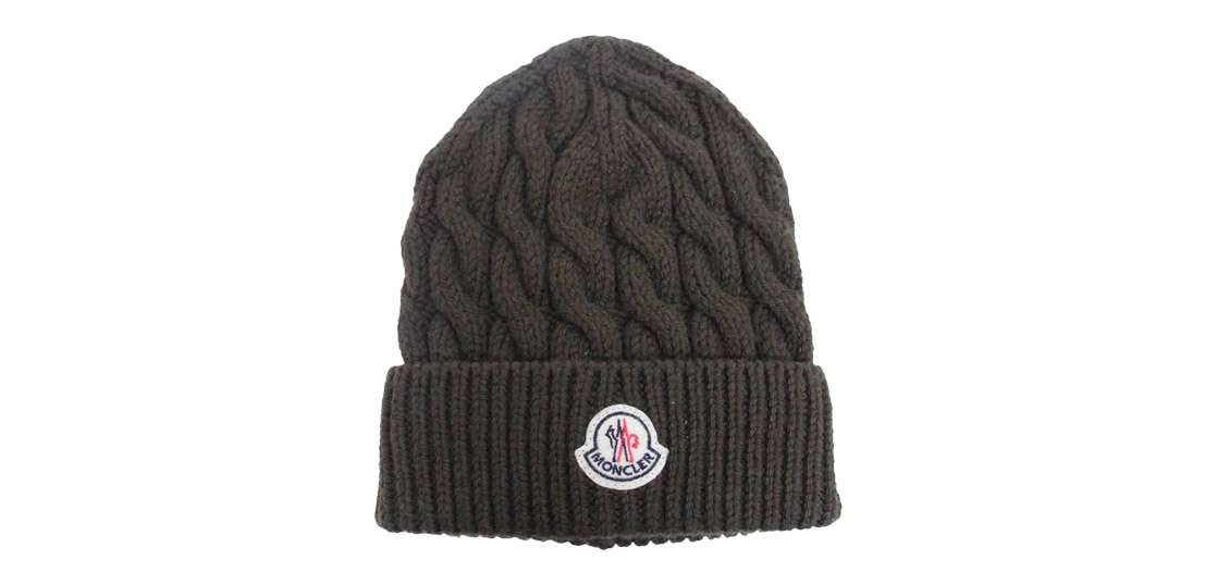 モンクレール ワッペン ロゴ ウール ケーブル ニット キャップ 買取実績