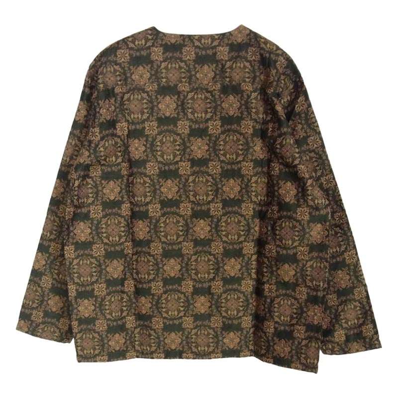 ニードルス NS205 V Neck Shirt R PE W Botanical Jq ボタニカルジャカード Vネック シャツ カーディガン 買取実績 画像