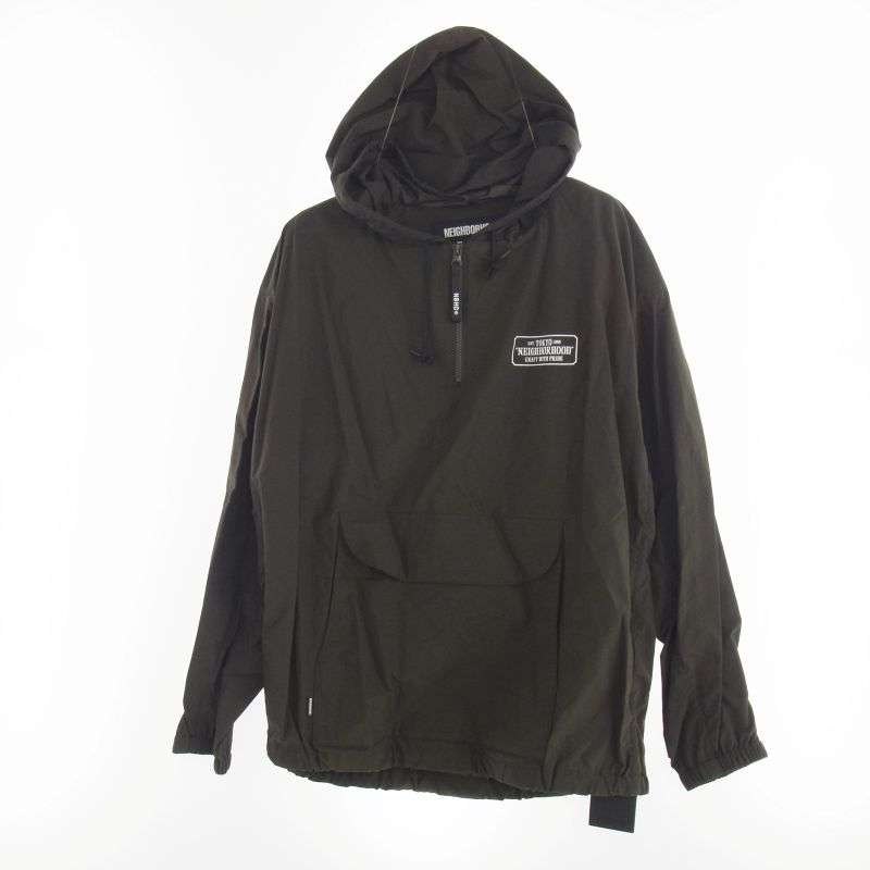 ネイバーフッド 20AW 202TSNH-JKM04 ANORAK N-JKT バック ロゴプリント ナイロン アノラック ジャケット 買取実績 画像