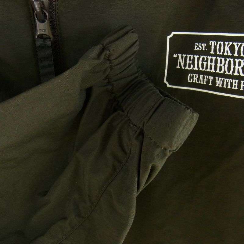 ネイバーフッド 20AW 202TSNH-JKM04 ANORAK N-JKT バック ロゴプリント ナイロン アノラック ジャケット 買取実績 画像