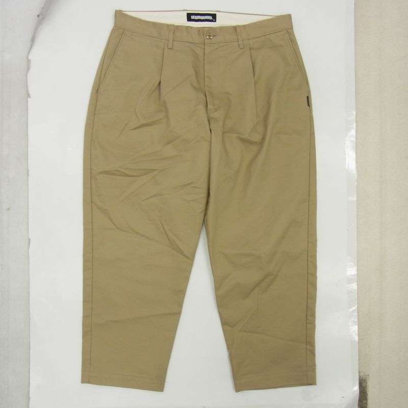 ネイバーフッド 20SS 202AQNH-PTM03 TUCK/CE-PT COOLMAX ALL SEASON TECHNOLOGY仕様 タック コットンツイル チノスラックスパンツ 買取実績 画像