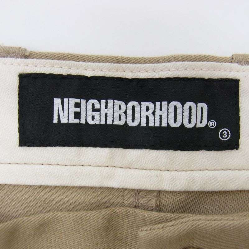 ネイバーフッド 20SS 202AQNH-PTM03 TUCK/CE-PT COOLMAX ALL SEASON TECHNOLOGY仕様 タック コットンツイル チノスラックスパンツ 買取実績 画像
