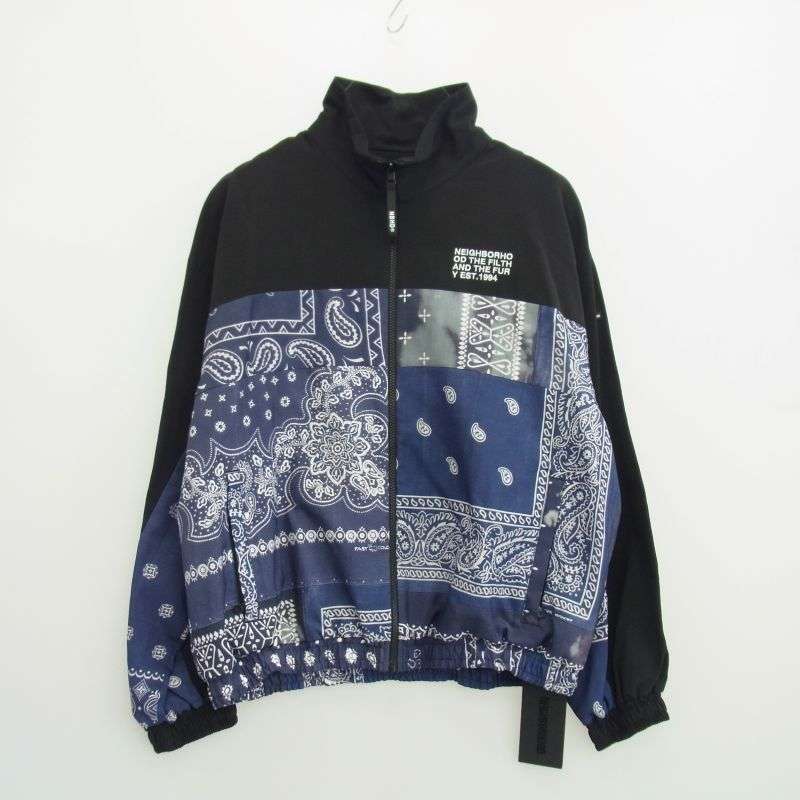 ネイバーフッド 21AW 212AQNH-JKM03 BANDANA CHOPPED TRACK JACKET バンダナ トラック ジャケット ロゴ入り木製ハンガー付 買取実績 画像