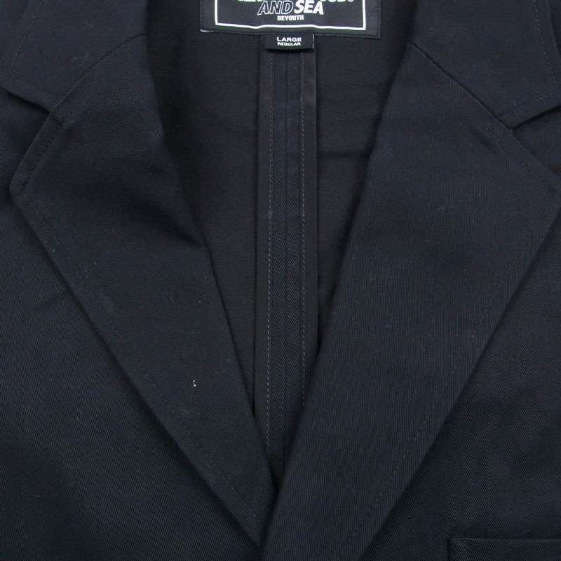 ネイバーフッド 231AQWSN-JKM01S X WIND AND SEA 3BUTTON JACKET NBHD AND SEA ロゴ刺繍 ウィンダンシー 3ボタン テーラード ジャケット 買取実績 画像