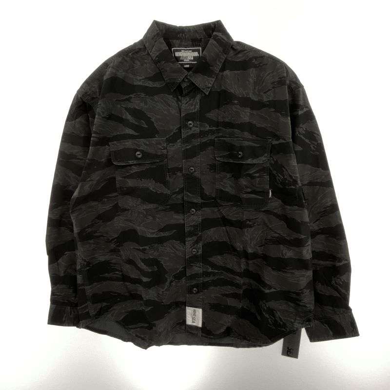 ネイバーフッド 23SS 231AQWSN-SHM02S × WIND AND SEA ウィンダンシー CAMOUFLAGE OFFICER SHIRT LS カモフラージュ 迷彩 オフィサー 長袖 シャツ 買取実績 画像