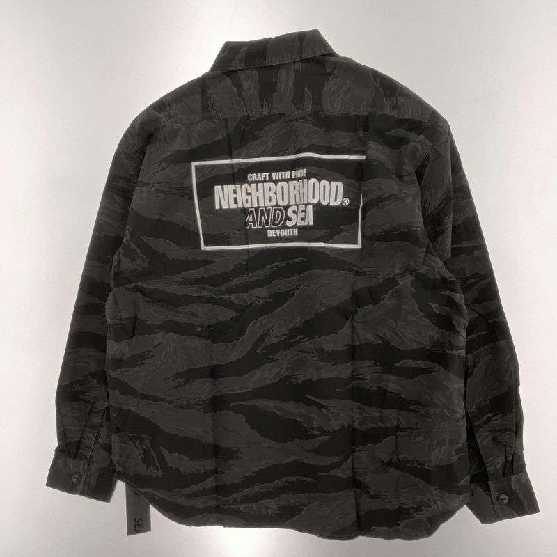 ネイバーフッド 23SS 231AQWSN-SHM02S × WIND AND SEA ウィンダンシー CAMOUFLAGE OFFICER SHIRT LS カモフラージュ 迷彩 オフィサー 長袖 シャツ 買取実績 画像