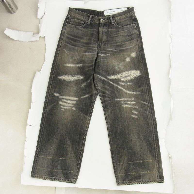 ネイバーフッド 24AW 242XBNH-PTM07 SAVAGE DENIM DP WIDE PANTS サベージ ダメージ加工 デニムパンツ ジーンズ 買取実績 画像