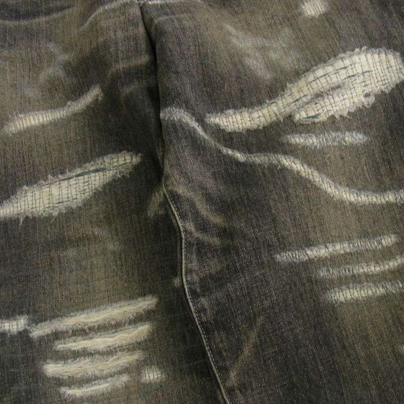 ネイバーフッド 24AW 242XBNH-PTM07 SAVAGE DENIM DP WIDE PANTS サベージ ダメージ加工 デニムパンツ ジーンズ 買取実績 画像