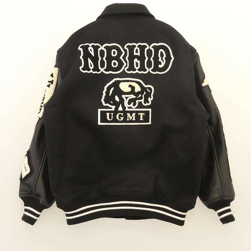 ネイバーフッド 252SZNH-JKM01S Stadium Jacket ロゴ ワッペン 袖レザー切替 スタジアム ジャケット 買取実績 画像