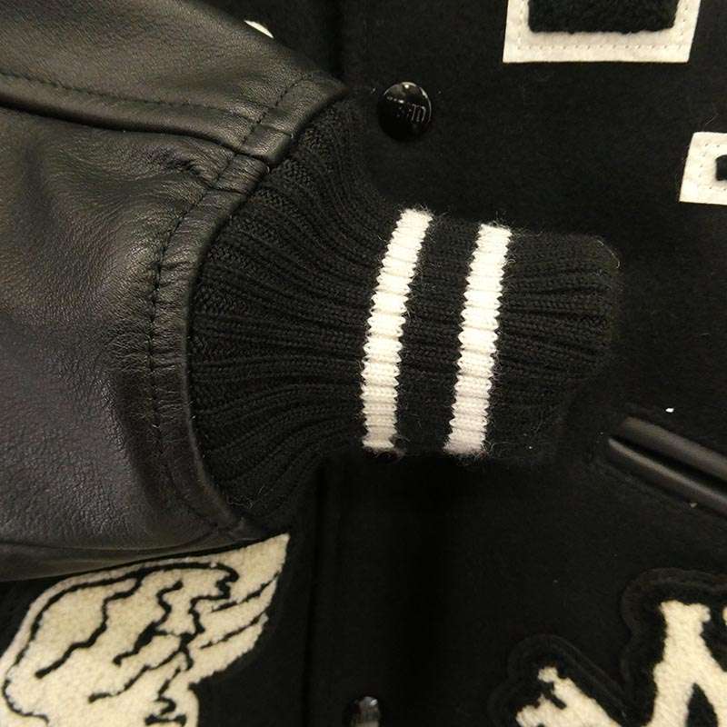 ネイバーフッド 252SZNH-JKM01S Stadium Jacket ロゴ ワッペン 袖レザー切替 スタジアム ジャケット 買取実績 画像