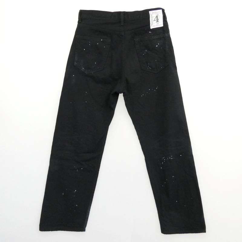 ネイバーフッド 25SS 252AQNH-PTM07 BW . WASHED DP BASIC PANTS 12oz Nステッチ ウオッシュド ペイント 5ポケット ブラックデニム パンツ 買取実績 画像