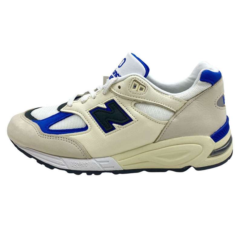 ニューバランス 22AW M990WB2 USA製 990 V2 White Navy ホワイト ネイビー ローカット スニーカー 買取実績 画像