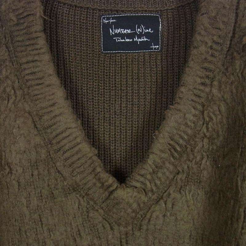 ナンバーナイン 03AW 宮下貴裕本人期 2003 カート期 KOOKSタグ V-neck pullover Vネック ニット プルオーバー セーター 買取実績 画像