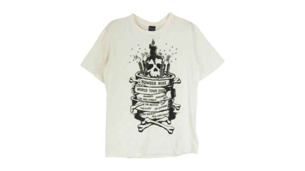 ナンバーナイン 05年製 WORLD TOUR 2005 ハイスト期 ダメージ加工 Tシャツ 買取実績