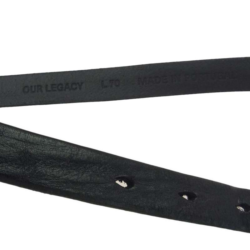 アワーレガシー OUR LEGACY 2CM BELT レザー ベルト ブラック系 買取実績 画像