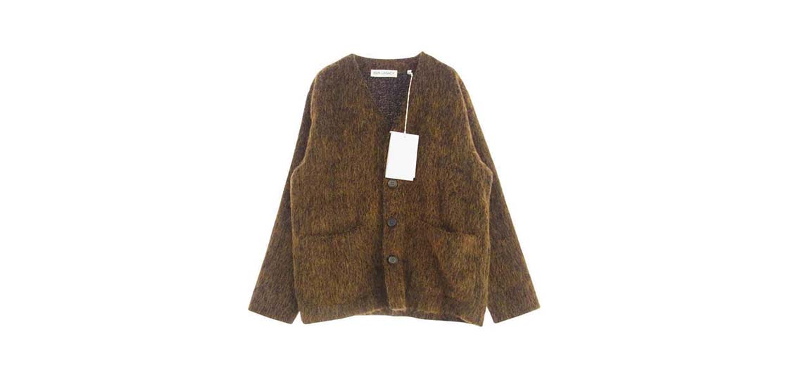 アワーレガシー OUR LEGACY M4213CRM CARDIGAN OLIVE MELANGE MOHAIR