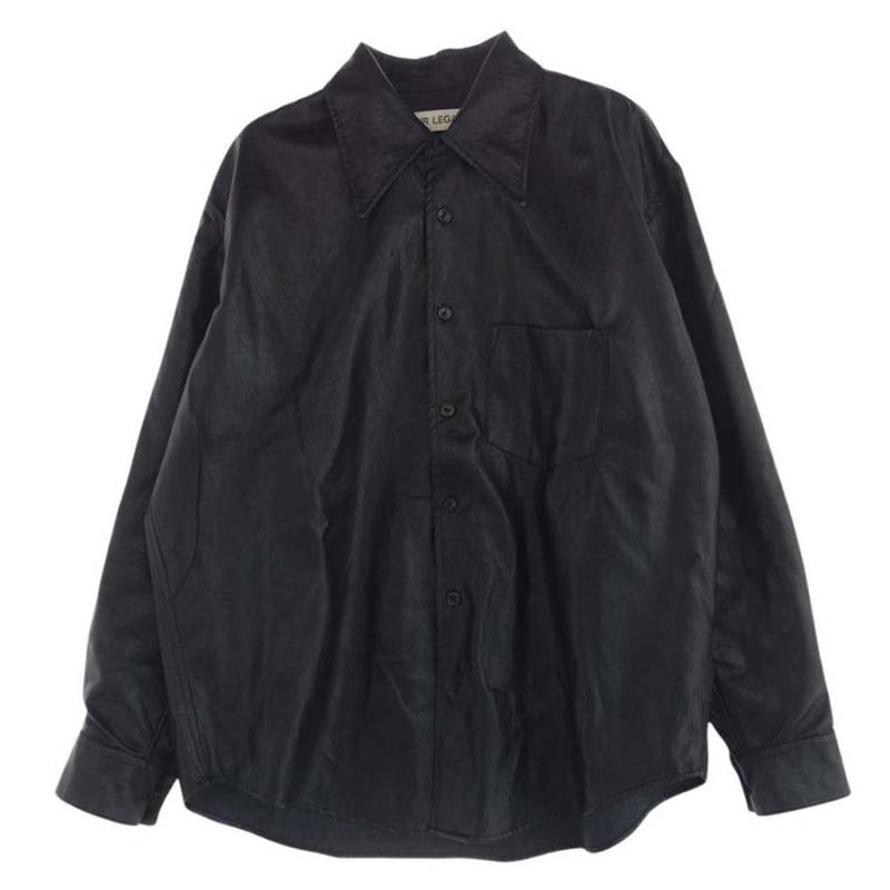 アワーレガシー M4222CB COCO 70S SHIRT CAGEIAN BLACK FAKE LEATHER 買取実績 画像