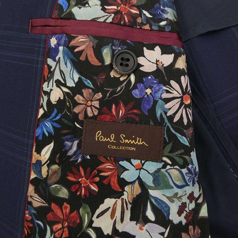 ポールスミス PC-ST-52207 ViTALE BARBERIS ヴィタル・バルベリス ウール チェック 2B テーラード ジャケット セットアップ 買取実績 画像