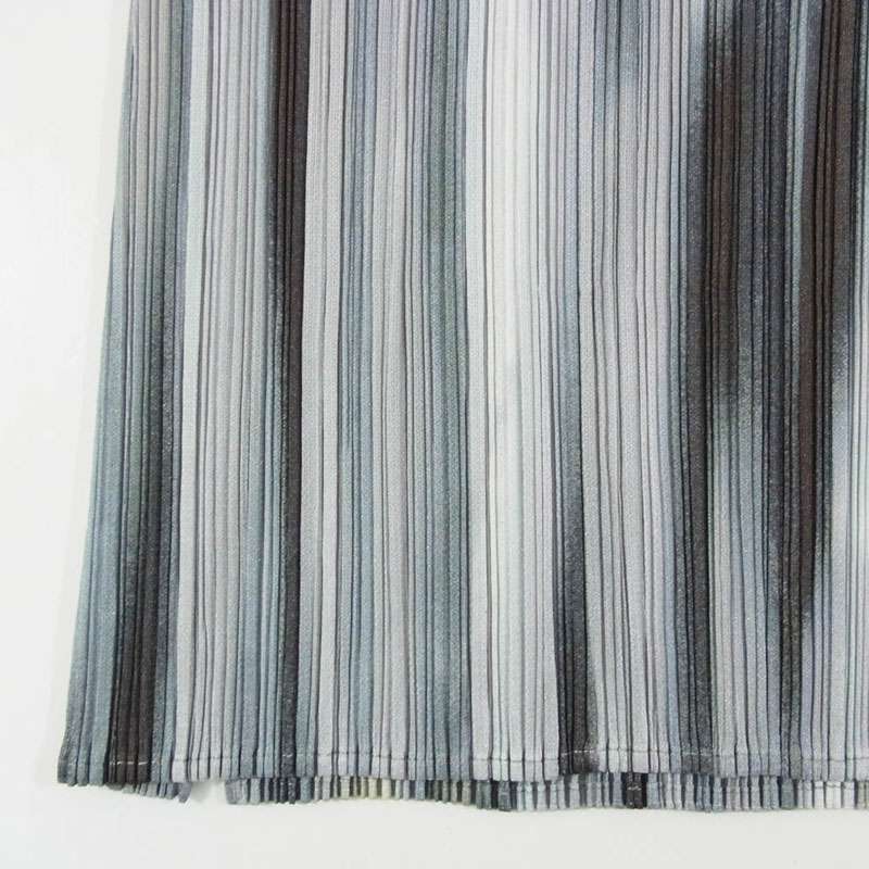 プリーツプリーズ イッセイミヤケ PP51-JG646 プリーツ加工 グラデーションストライプ ロング スカート 買取実績 画像