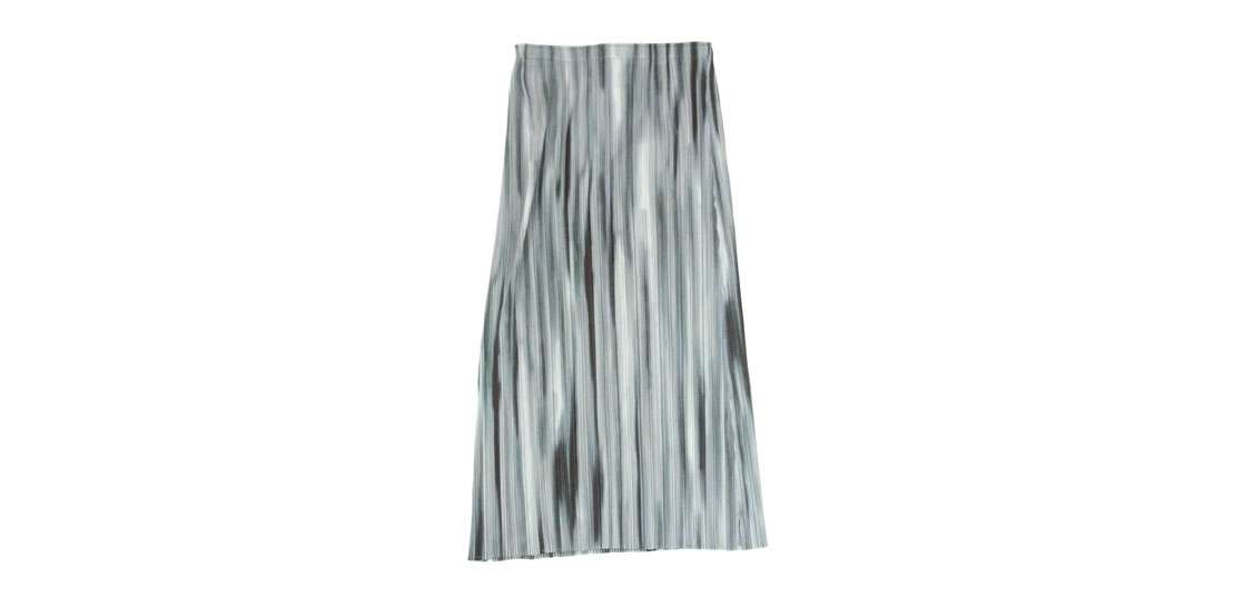 プリーツプリーズ イッセイミヤケ PP51-JG646 プリーツ加工 グラデーションストライプ ロング スカート 買取実績