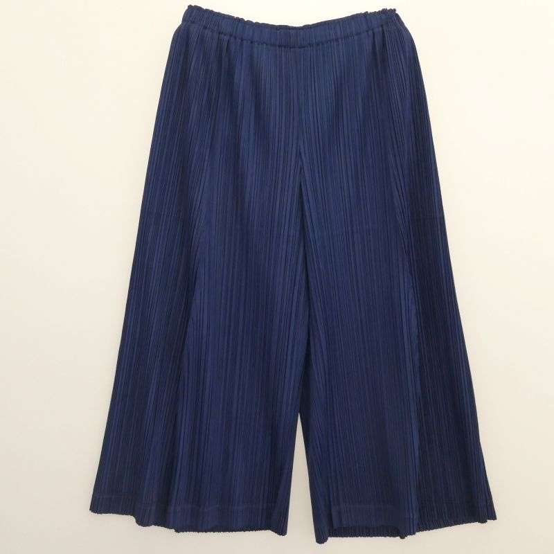 プリーツプリーズ イッセイミヤケ PP61-JF453 プリーツ加工 ワイド クロップド ガウチョ パンツ 買取実績 画像