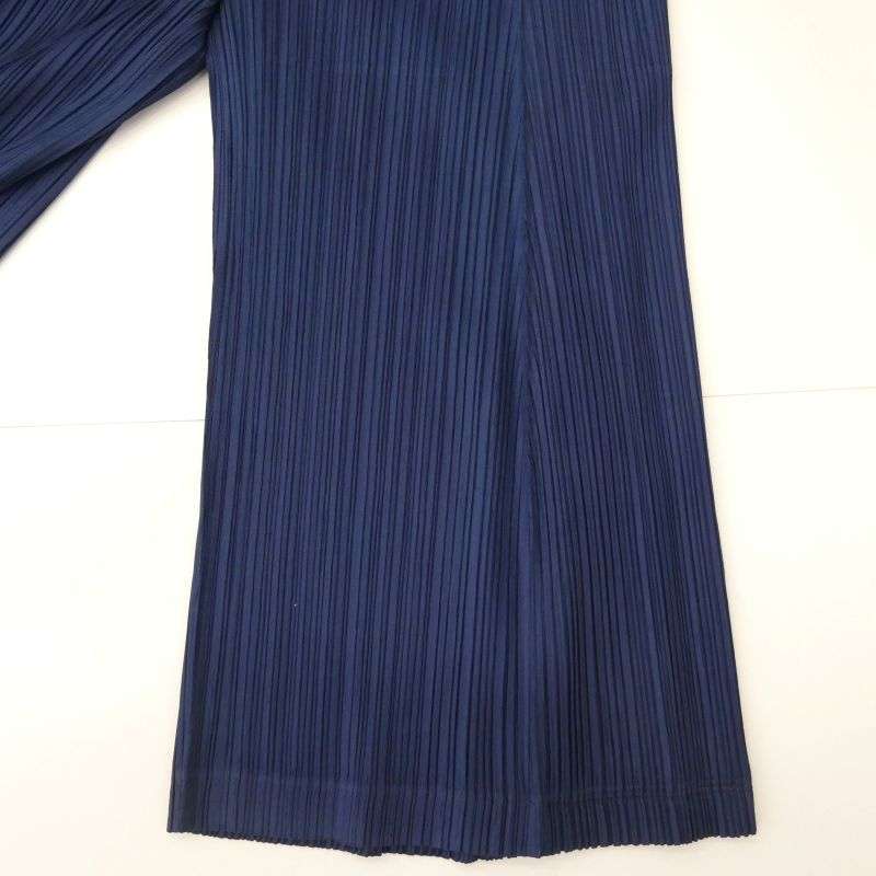 プリーツプリーズ イッセイミヤケ PP61-JF453 プリーツ加工 ワイド クロップド ガウチョ パンツ 買取実績 画像