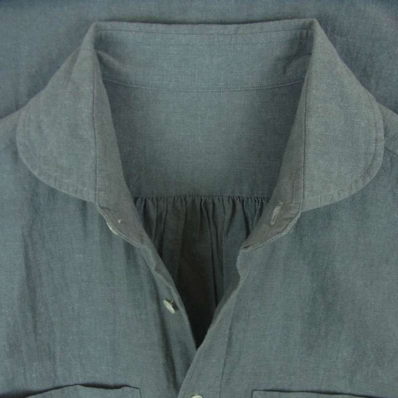 ポータークラシック WIDE POCKET SHIRT 丸襟 ワイドポケット 長袖 シャツ コットン 買取実績 画像