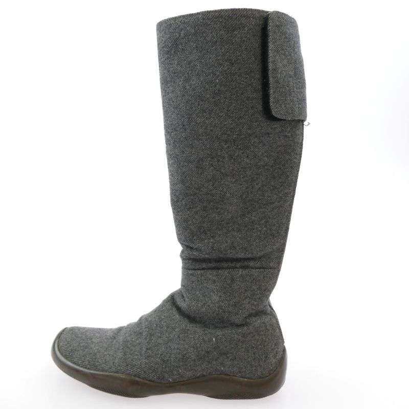 プラダ 2355 sport スポーツ バックジップ ウール ロング ブーツ 買取実績 画像